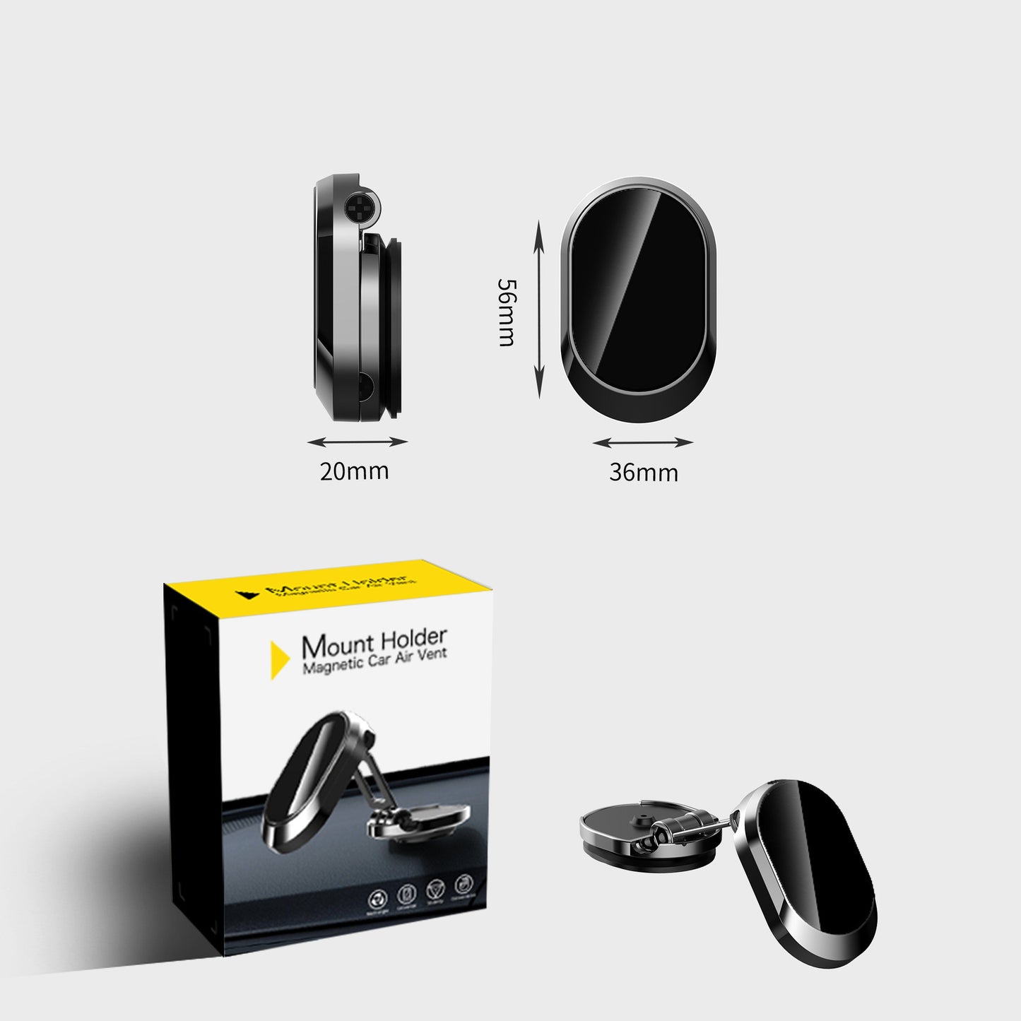 DriveSafe™ Magnetic Car Mount – Hands-Free Driving Made Easy