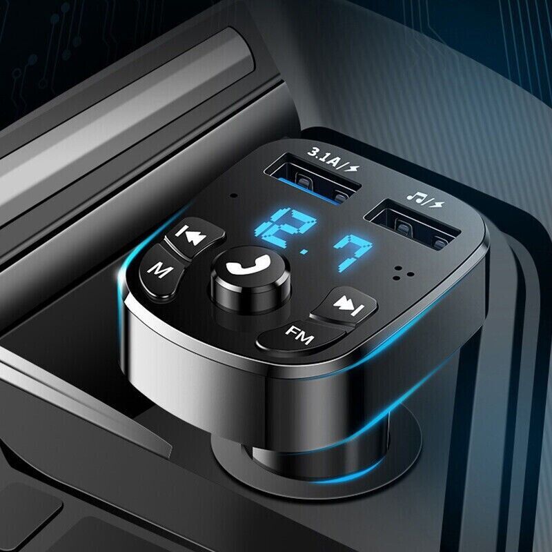 TuneDrive™ Bluetooth FM Transmitter – Hands-Free Calls & Wireless Music for Any Car