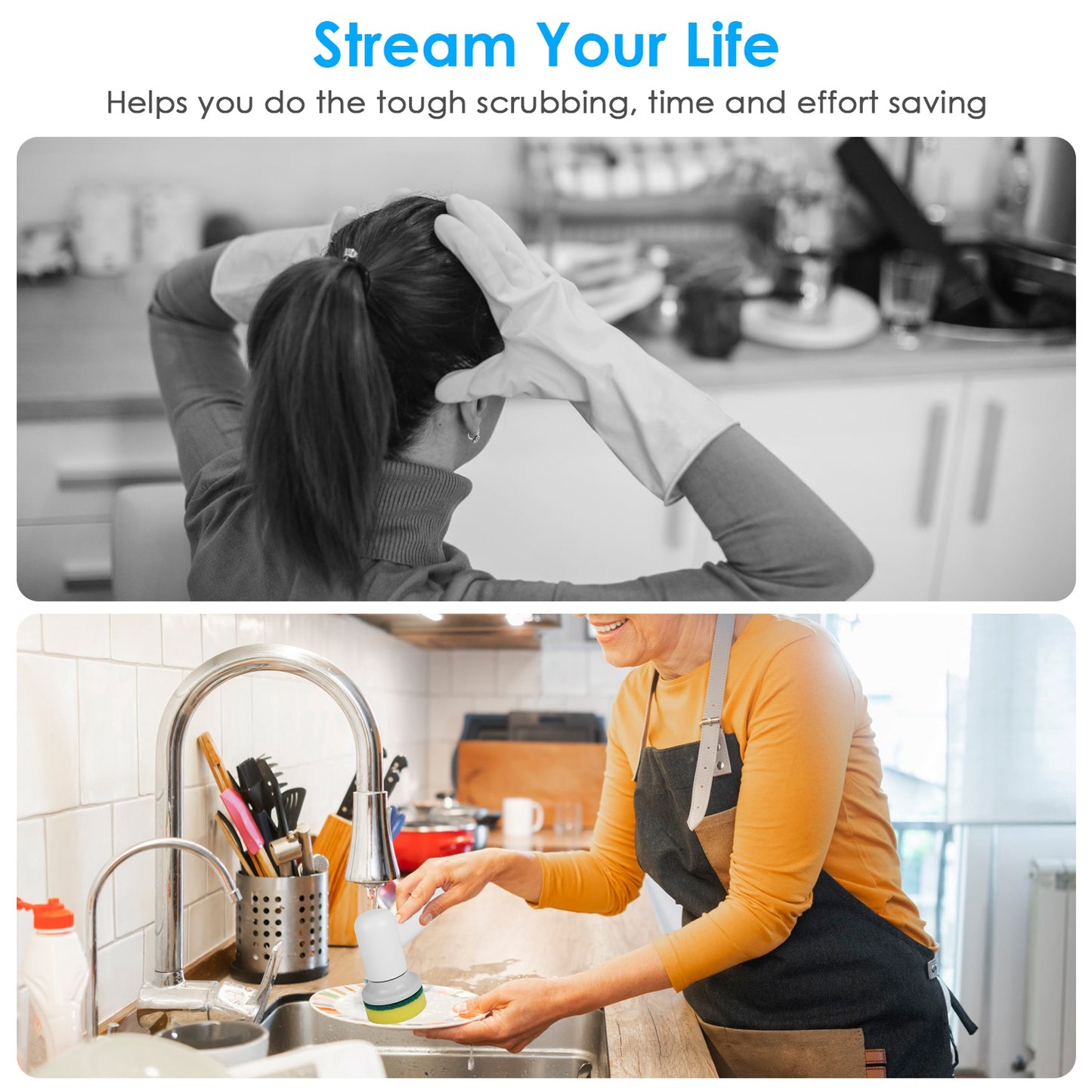 CleanPro™ Electric Spin Scrubber – Powerful Cordless Cleaning Brush