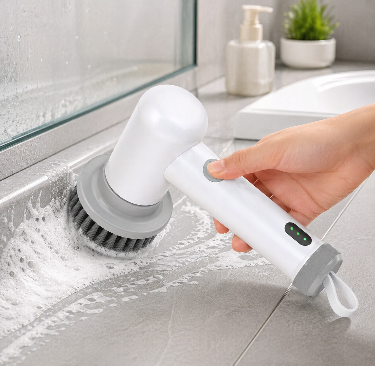 CleanPro™ Electric Spin Scrubber – Powerful Cordless Cleaning Brush