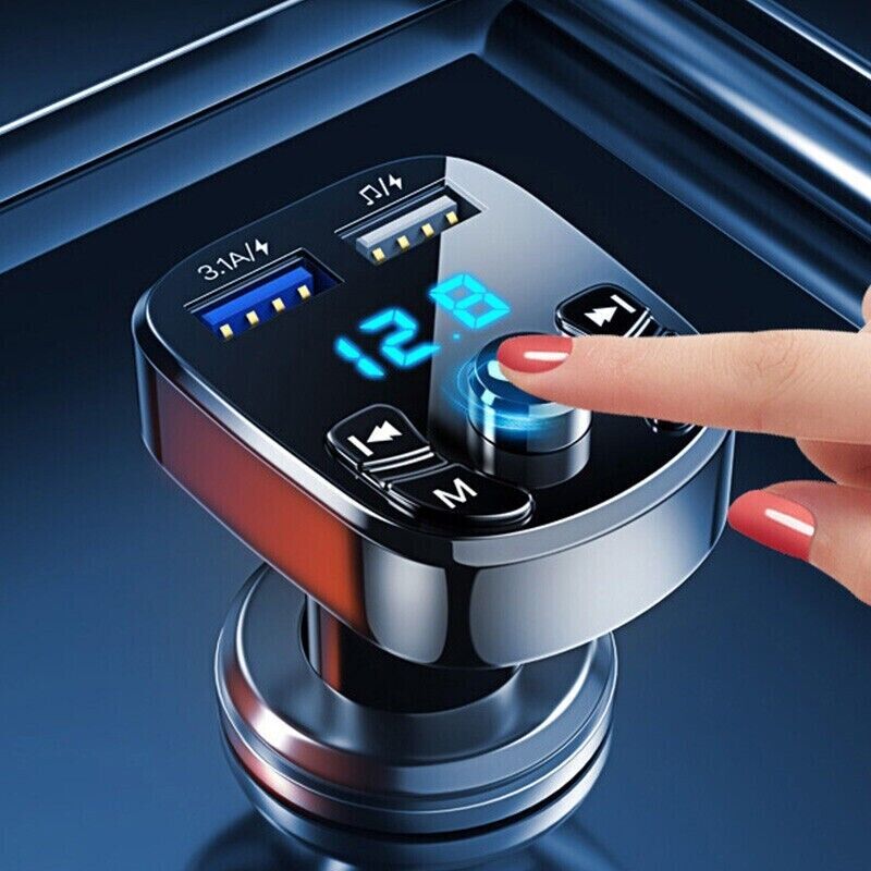 TuneDrive™ Bluetooth FM Transmitter – Hands-Free Calls & Wireless Music for Any Car